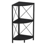 Étagère d'angle avec cadre en métal - 11,8P x 11,8L x 26,9H