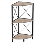 Étagère d'angle avec cadre en métal - 11,8P x 11,8L x 26,9H