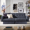 Palatka Full 80 Wide Tufted Fabric Convertible Futon by 