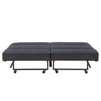 Canapé futon convertible Palatka Full 80 large en tissu capitonné par