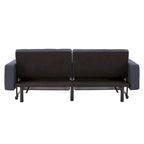 Canapé futon convertible Palatka Full 80 large en tissu capitonné par