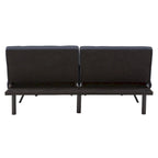 Canapé futon convertible Palatka Full 80 large en tissu capitonné par