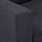 Canapé futon convertible Palatka Full 80 large en tissu capitonné par