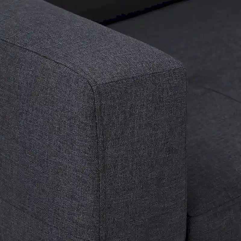 Canapé futon convertible Palatka Full 80 large en tissu capitonné par