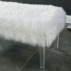 Banc d'entrée en similicuir contemporain Andral par