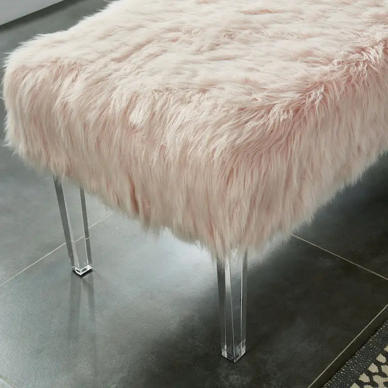 Banc d'entrée en similicuir contemporain Andral par
