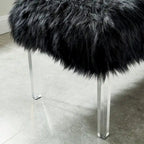 Banc d'entrée en similicuir contemporain Andral par
