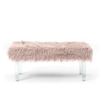 Banc d'entrée en similicuir contemporain Andral par