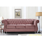 Ensemble 2 pièces Kemos Velvet Chesterfield - Fauteuil et Canapé