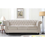 Ensemble 2 pièces Kemos Velvet Chesterfield - Fauteuil et Canapé