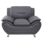 Fauteuil club capitonné en similicuir