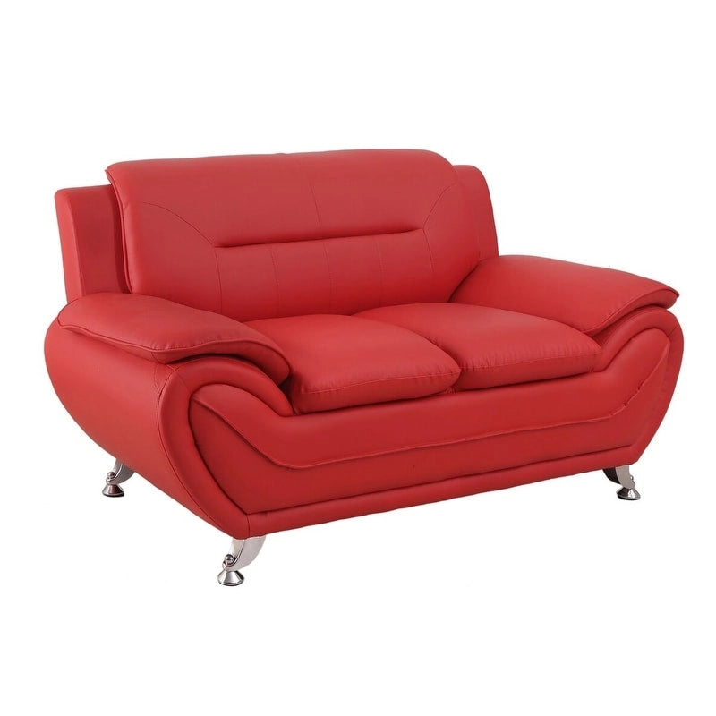 Causeuse recouverte de cuir reconstitué - S/O