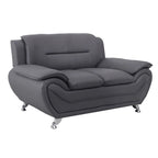 Causeuse recouverte de cuir reconstitué - S/O