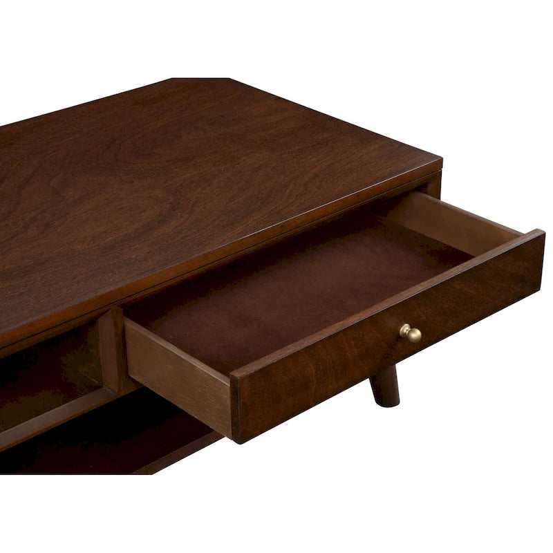 Table basse Flynn Mid-Century Moderne avec 1 tiroir