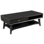 Table basse Flynn Mid-Century Moderne avec 1 tiroir