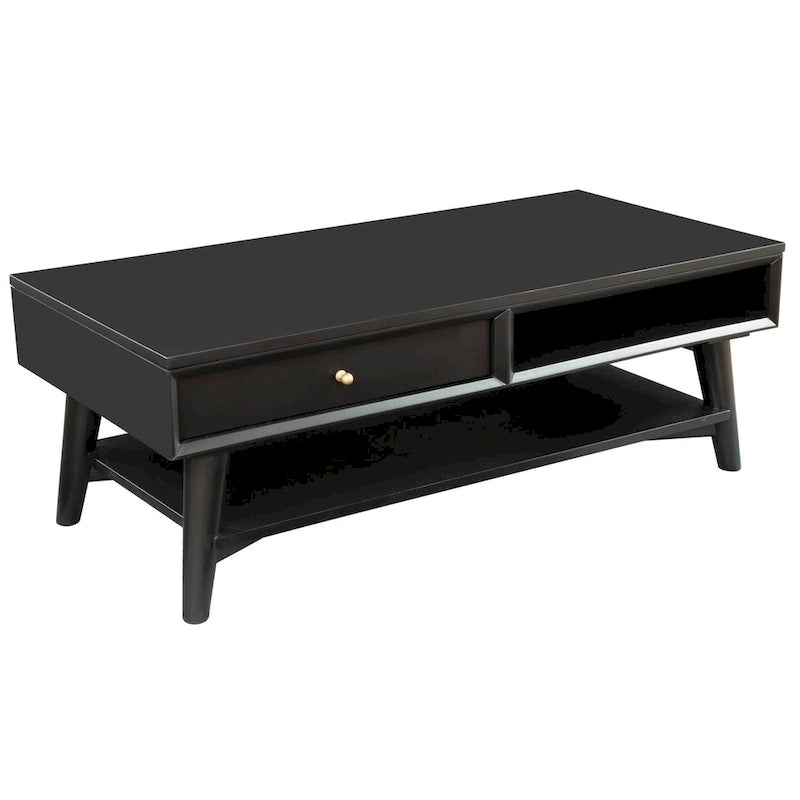 Table basse Flynn Mid-Century Moderne avec 1 tiroir