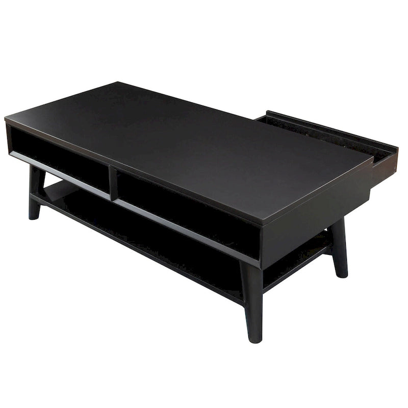 Table basse Flynn Mid-Century Moderne avec 1 tiroir