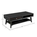 Table basse Flynn Mid-Century Moderne avec 1 tiroir