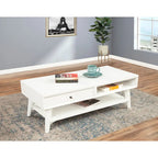 Table basse Flynn Mid-Century Moderne avec 1 tiroir