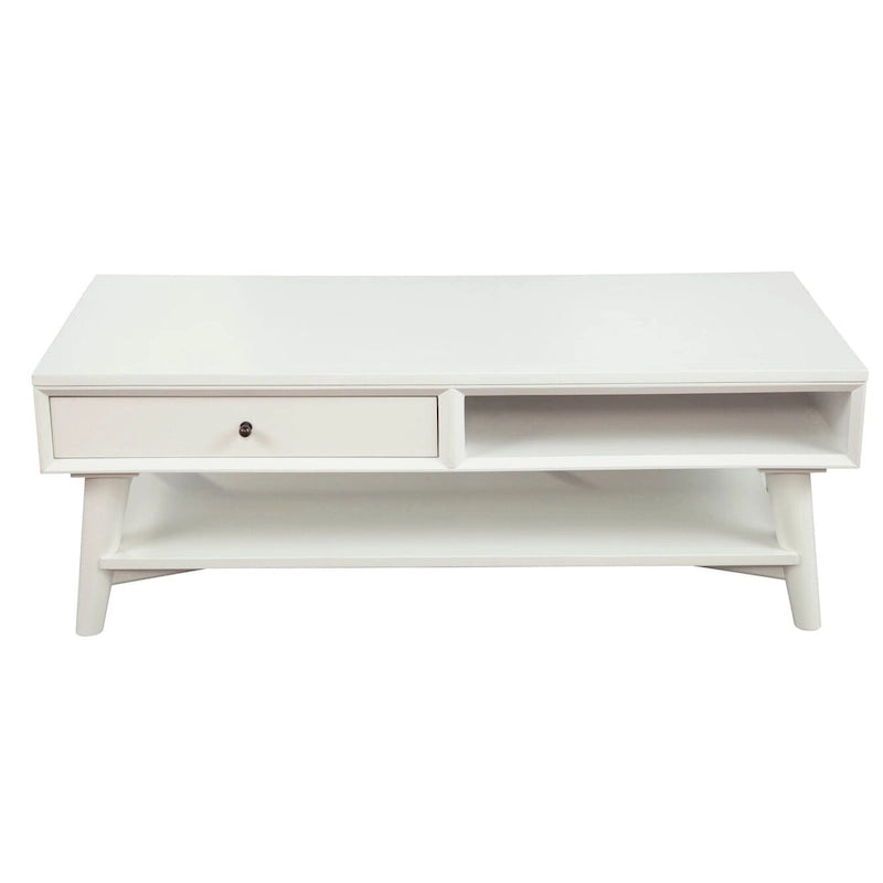 Table basse Flynn Mid-Century Moderne avec 1 tiroir