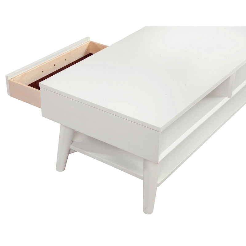 Table basse Flynn Mid-Century Moderne avec 1 tiroir