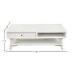 Table basse Flynn Mid-Century Moderne avec 1 tiroir