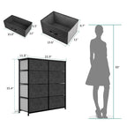 Commode verticale à 8 tiroirs