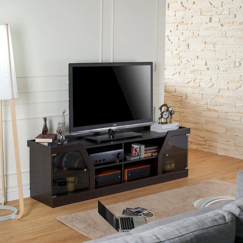  Modern Espresso 71 Wide Entertainment Center by 