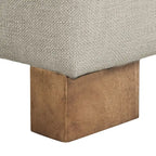 Banc de rangement capitonné Camero beige