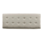 Banc de rangement capitonné Camero beige