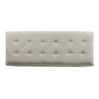 Banc de rangement capitonné Camero beige