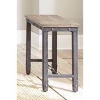  Gatling Pine Wood and Iron Side Table