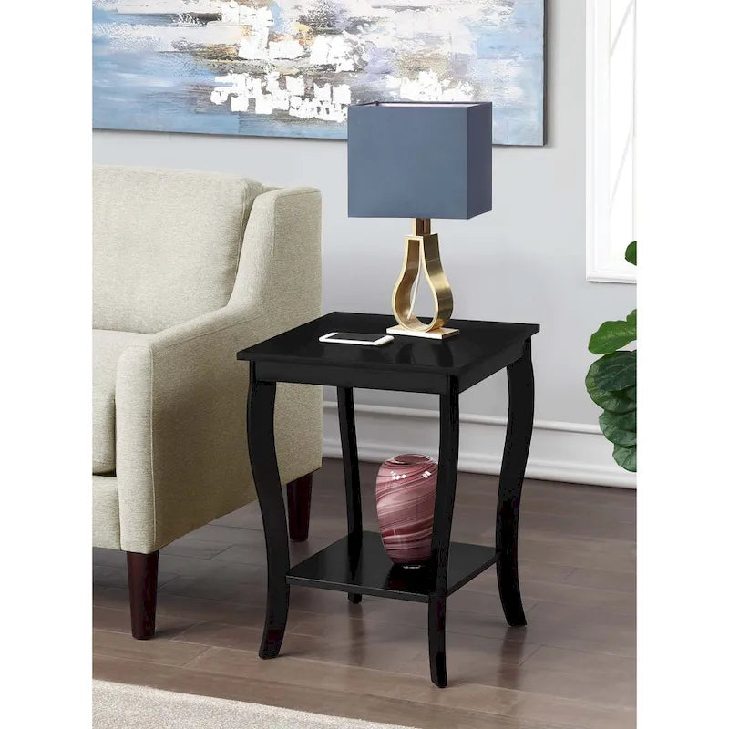  American Heritage Square End Table with Shelf