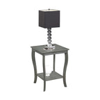 Table d'appoint carrée avec étagère
