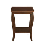 Table d'appoint carrée avec étagère