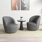 Fauteuil d'appoint confortable pivotant rond pour le salon