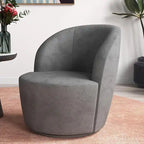 Fauteuil d'appoint confortable pivotant rond pour le salon