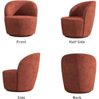 Fauteuil d'appoint confortable pivotant rond pour le salon