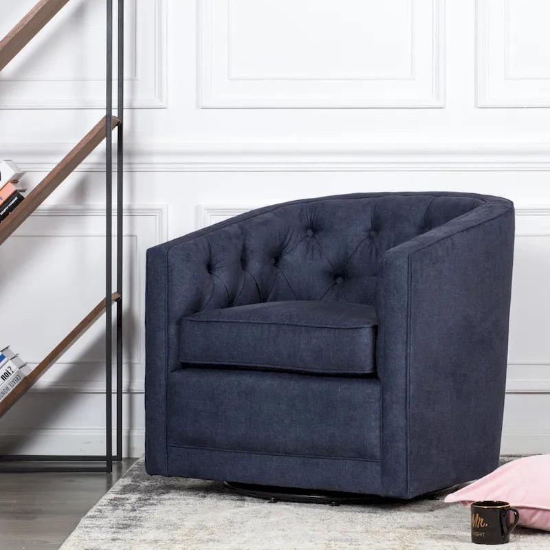 Fauteuil pivotant Walsh en tissu