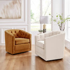 Fauteuil pivotant Walsh en tissu