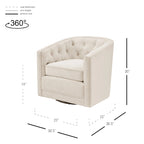 Fauteuil pivotant Walsh en tissu