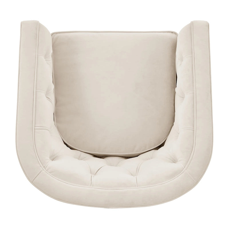 Fauteuil pivotant Walsh en tissu