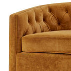 Fauteuil pivotant Walsh en tissu