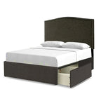 Lit Plateforme Rembourré Newbury Mammoth avec 2 Tiroirs de Rangement