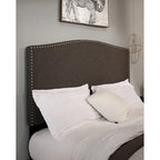 Lit Plateforme Rembourré Newbury Mammoth avec 2 Tiroirs de Rangement
