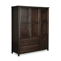 Armoire Shaker 3 portes en bois - 60x72x22