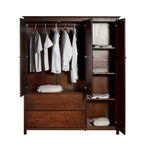 Armoire Shaker 3 portes en bois - 60x72x22