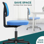 Chaise de bureau sans accoudoirs avec dossier