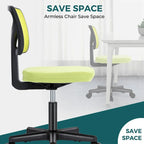Chaise de bureau sans accoudoirs avec dossier