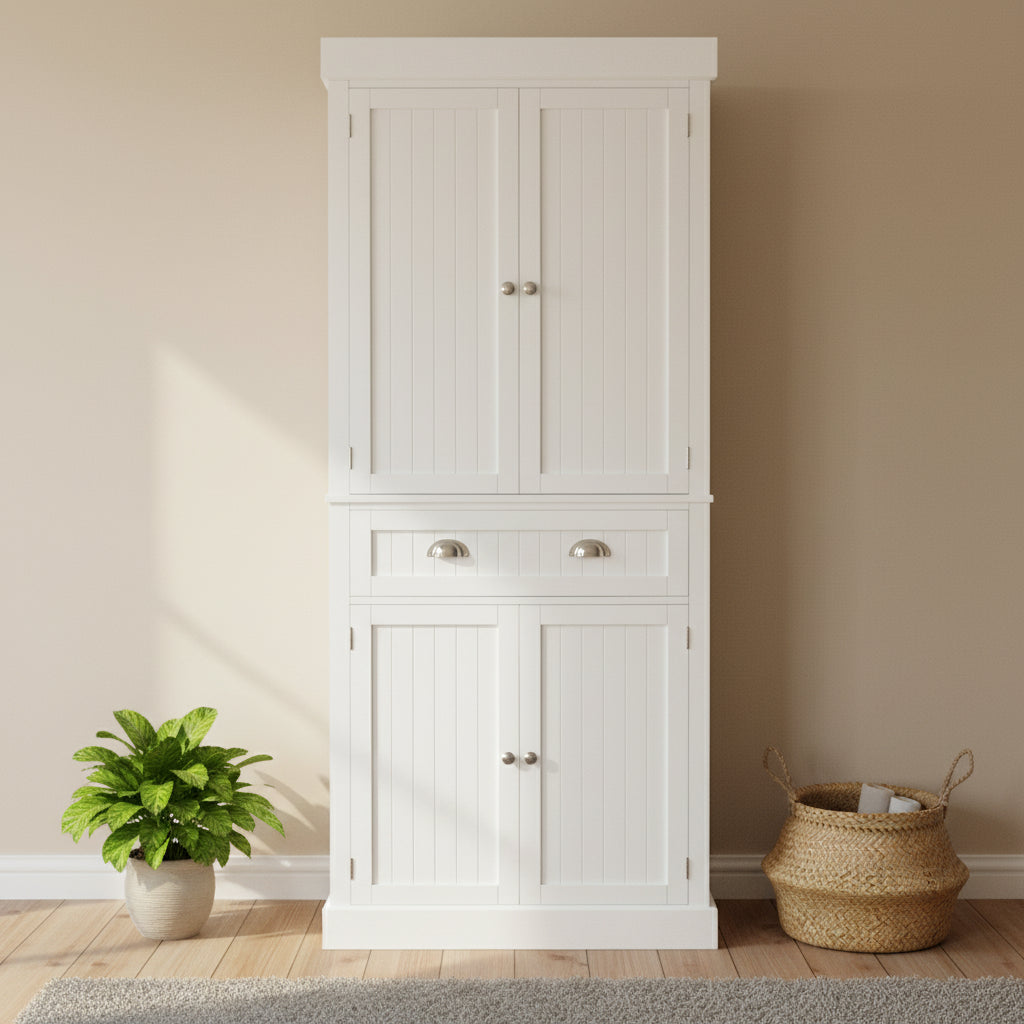 Armoire de rangement moderne à double porte et un tiroir